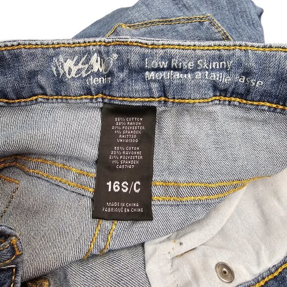 Mossimo  Womens Skinny Jeans Blue Size 16 - Picture 5 of 5